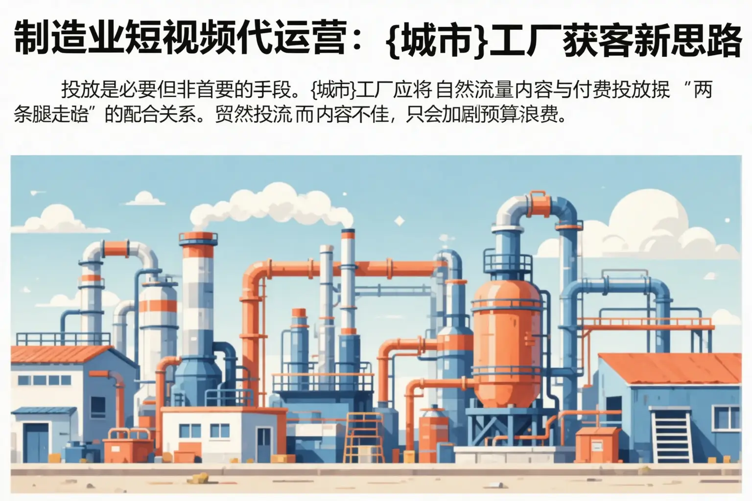 制造业短视频代运营：十堰工厂获客新思路