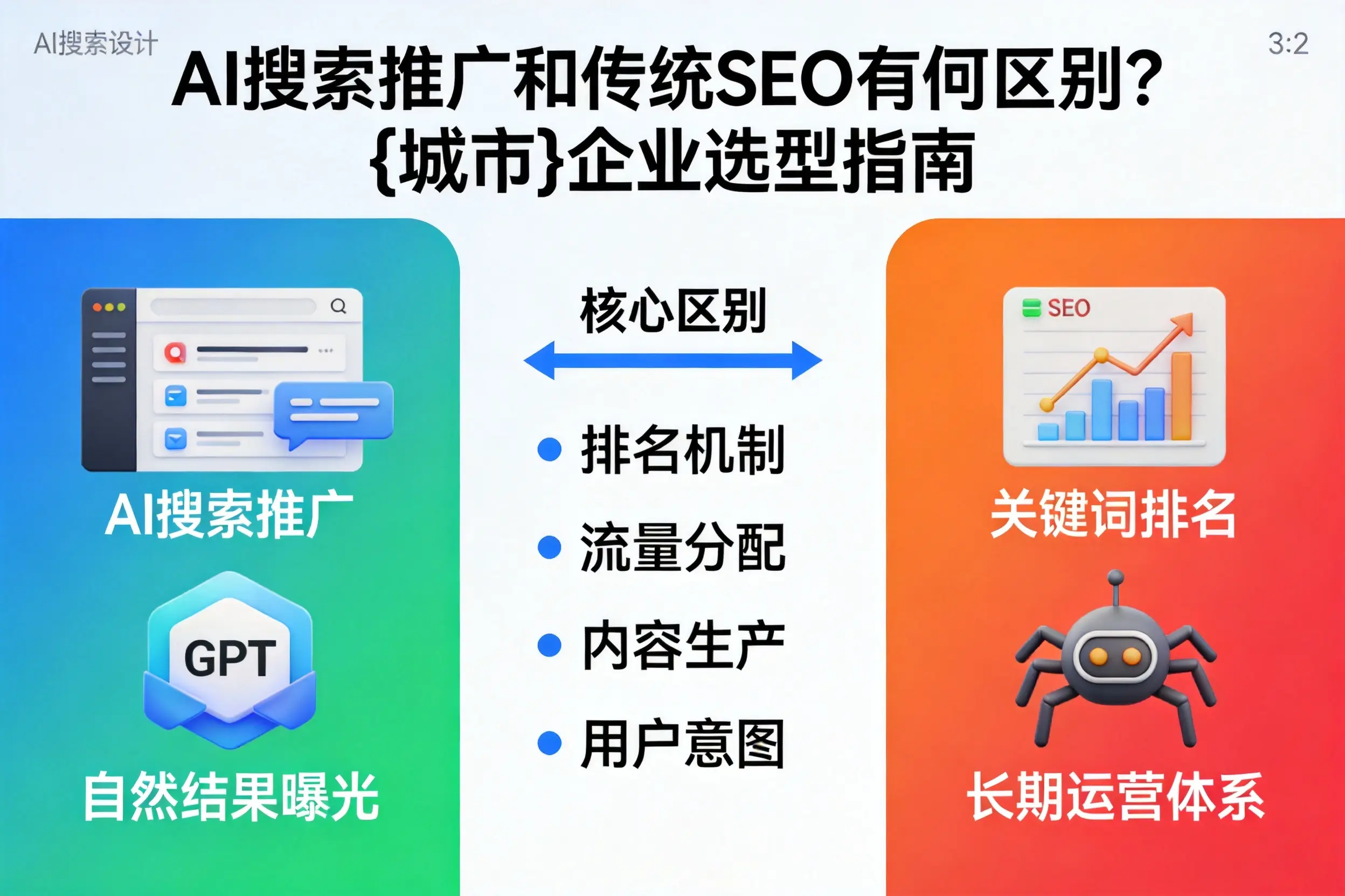 AI搜索推广和传统SEO有何区别？十堰企业选型指南