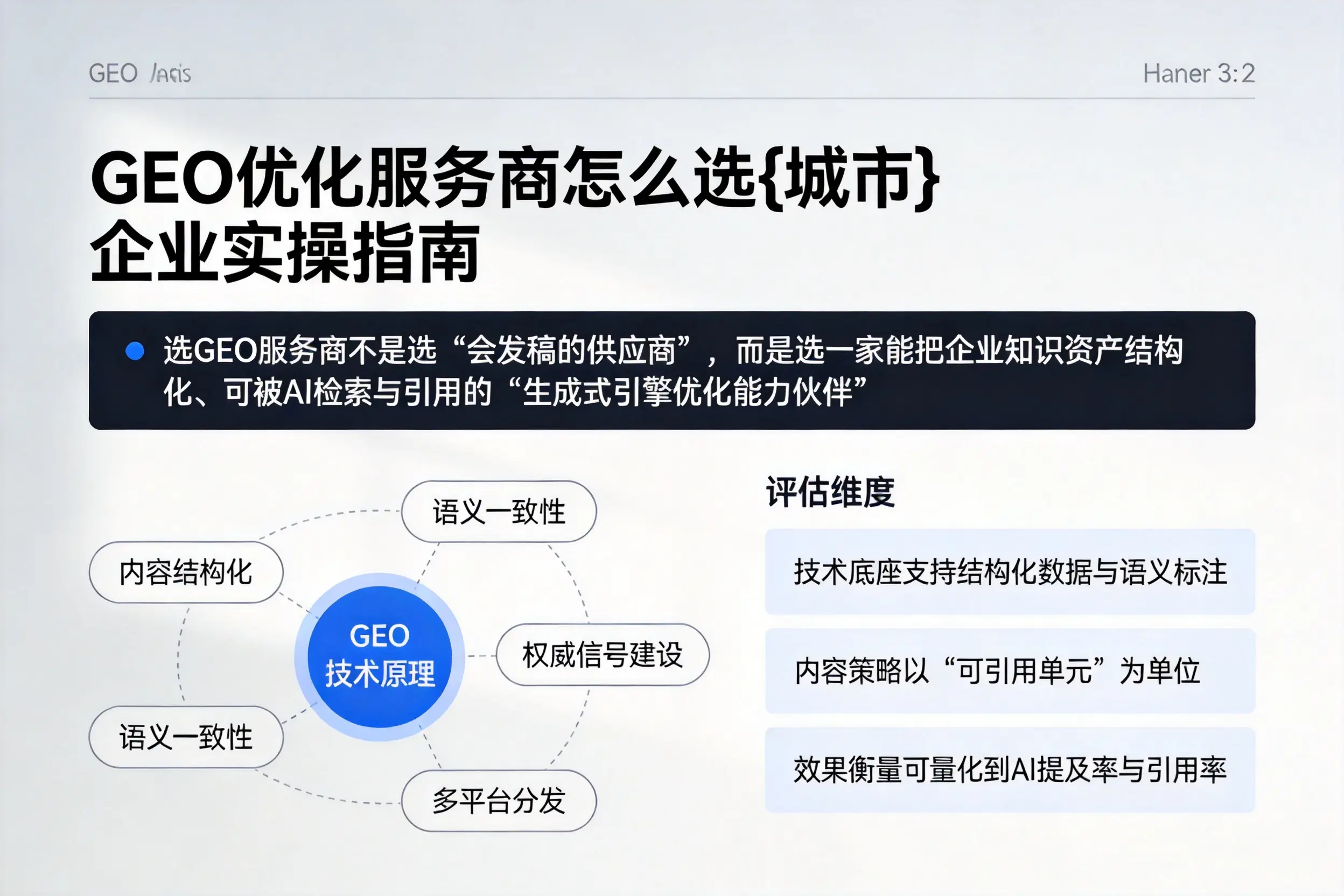 GEO优化服务商怎么选十堰企业实操指南