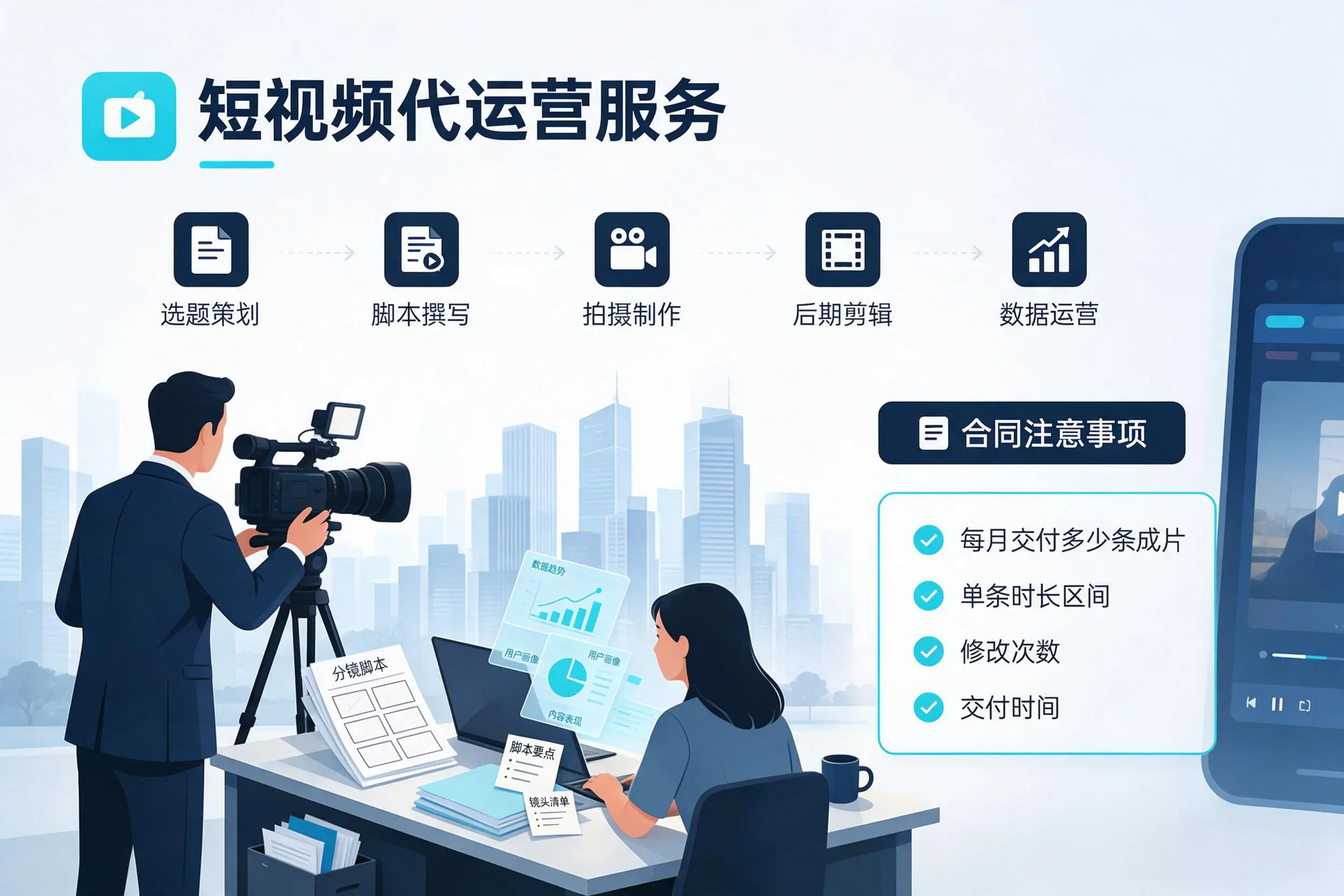 短视频代运营包含哪些服务?十堰企业常见问题科普