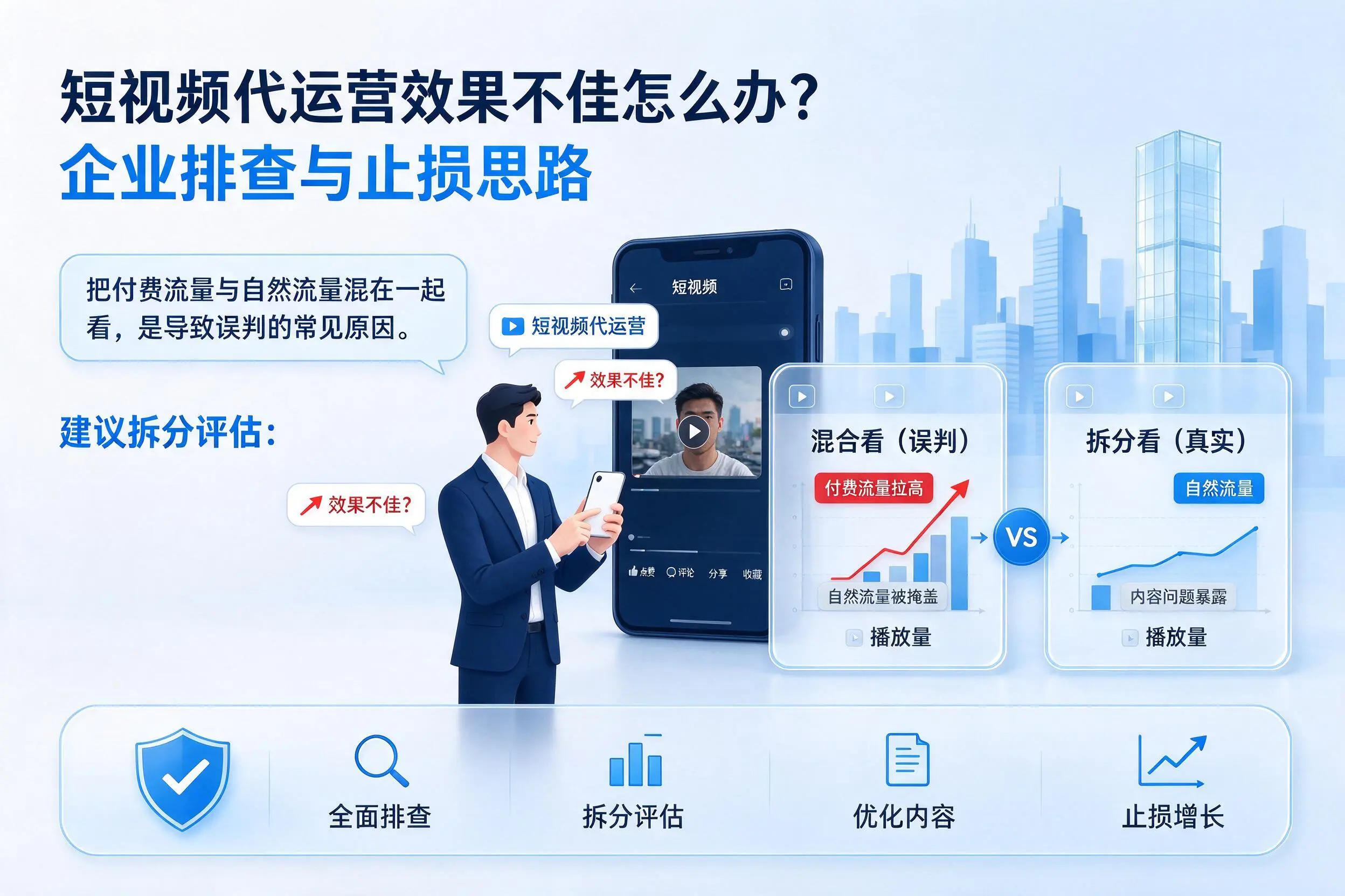 短视频代运营效果不佳怎么办？十堰企业排查与止损思路