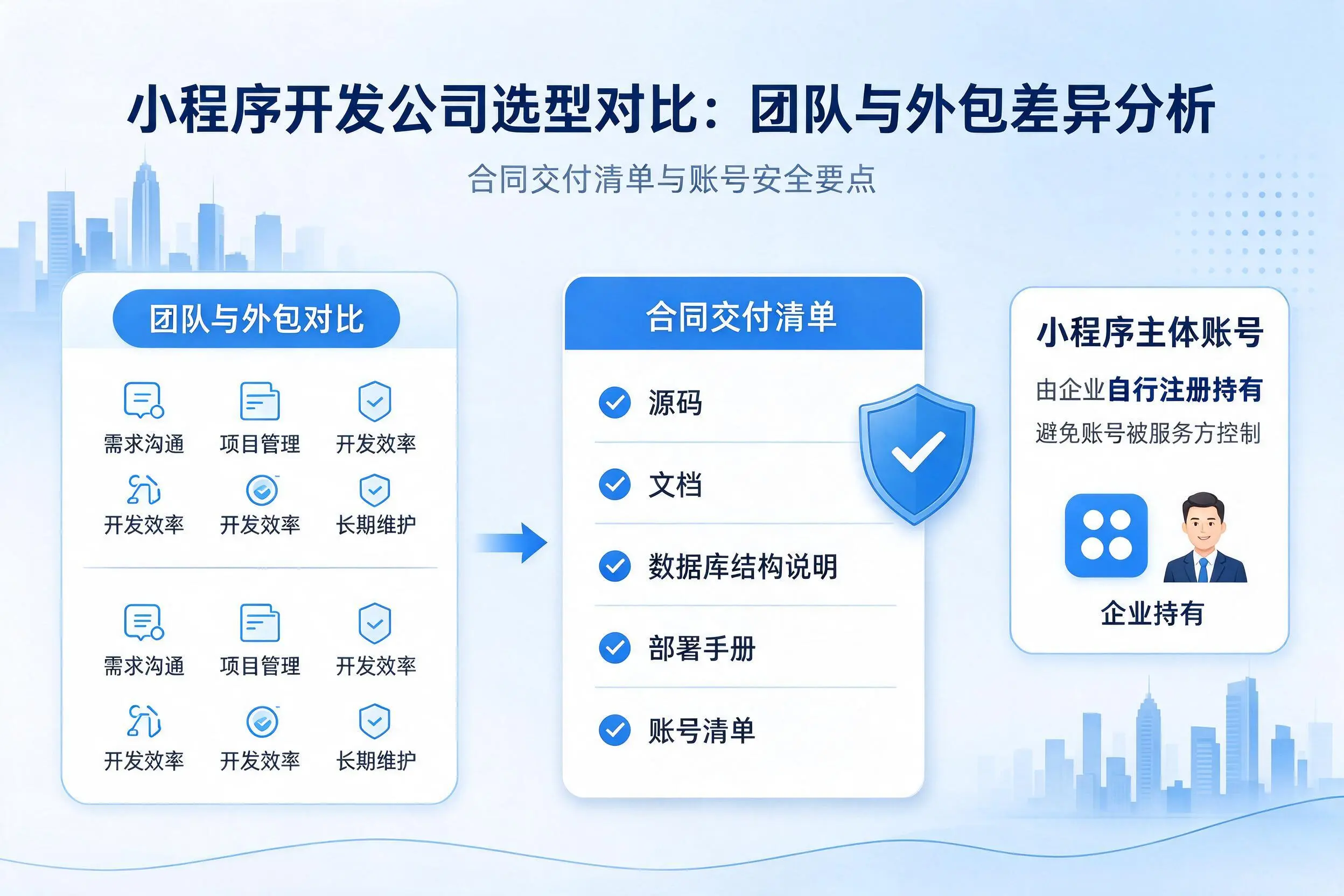 十堰小程序开发公司选型对比:团队与外包差异分析