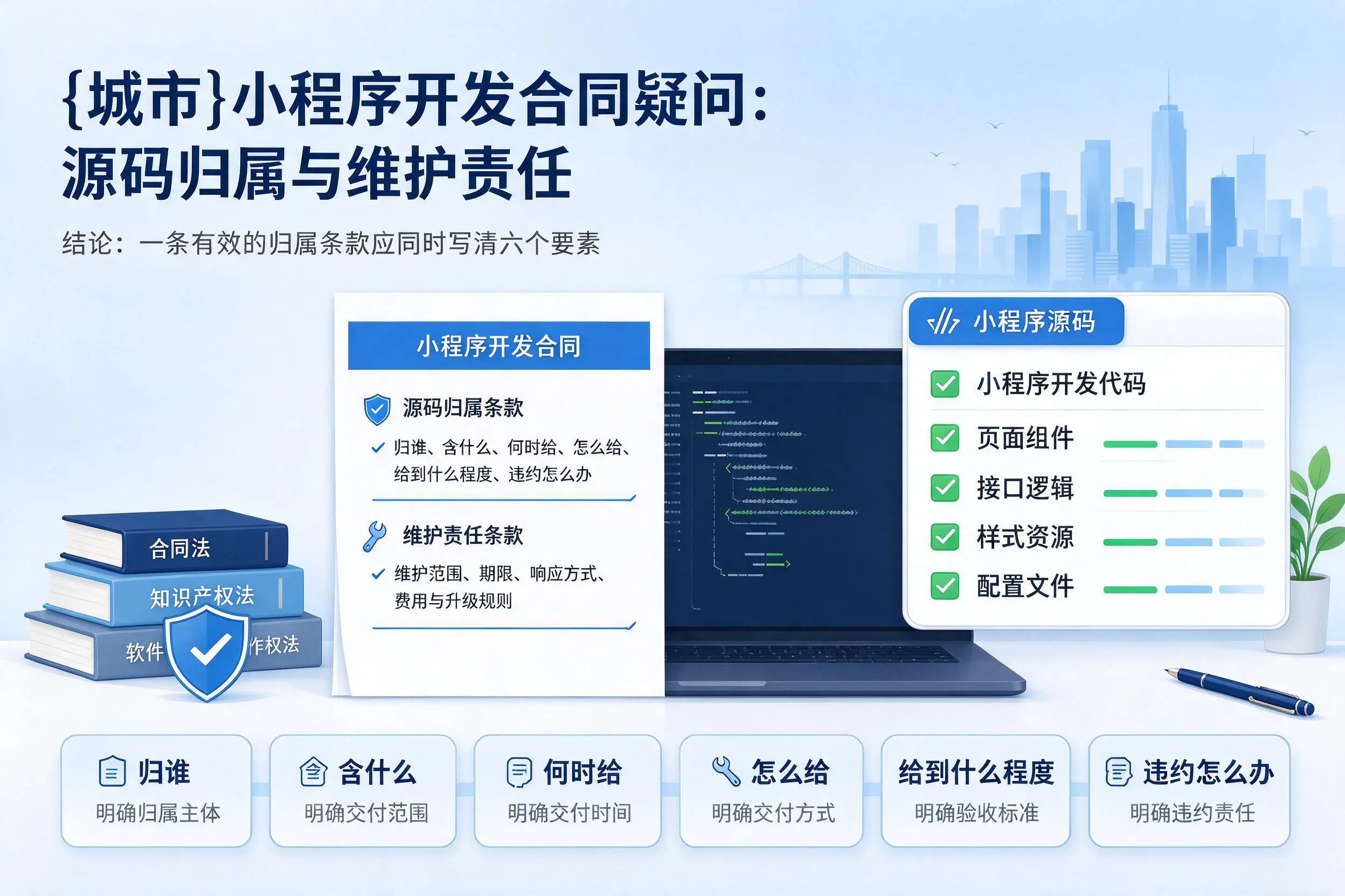 十堰小程序开发合同疑问:源码归属与维护责任